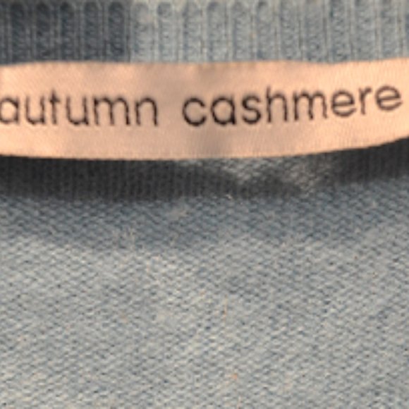 Vintage 10's Autumn Cashmere Aqua V Neck Sweater - Picture 7 of 9